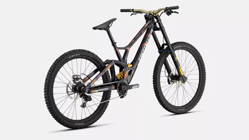 Specialized Demo Race Downhill Bike in Gloss Obsidian/Brushed/Chameleon Supernova-2