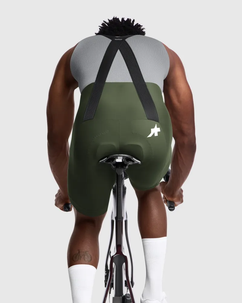 Assos MILLE GT Bib Shorts S11 in Moss Green-5