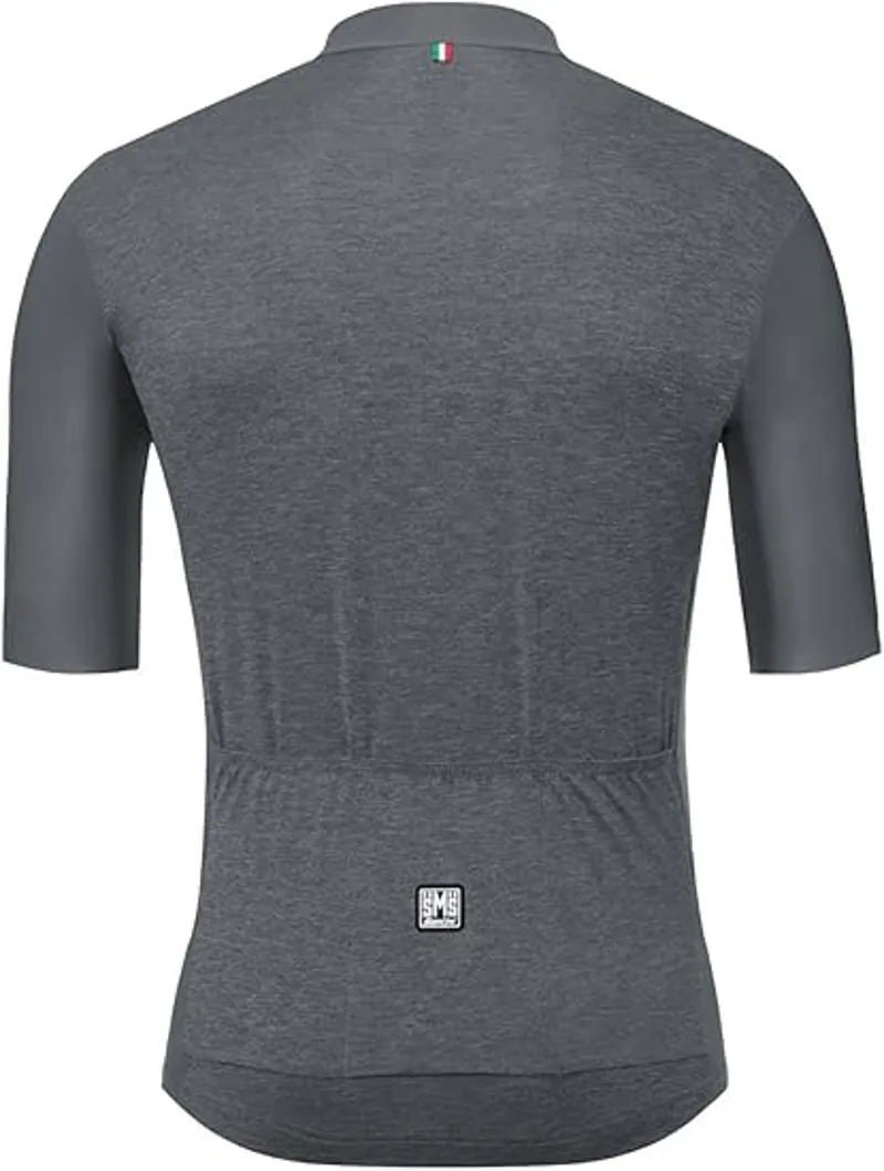 Santini 365 Classe Short Sleeve Mens Jersey Medium in Grey-1