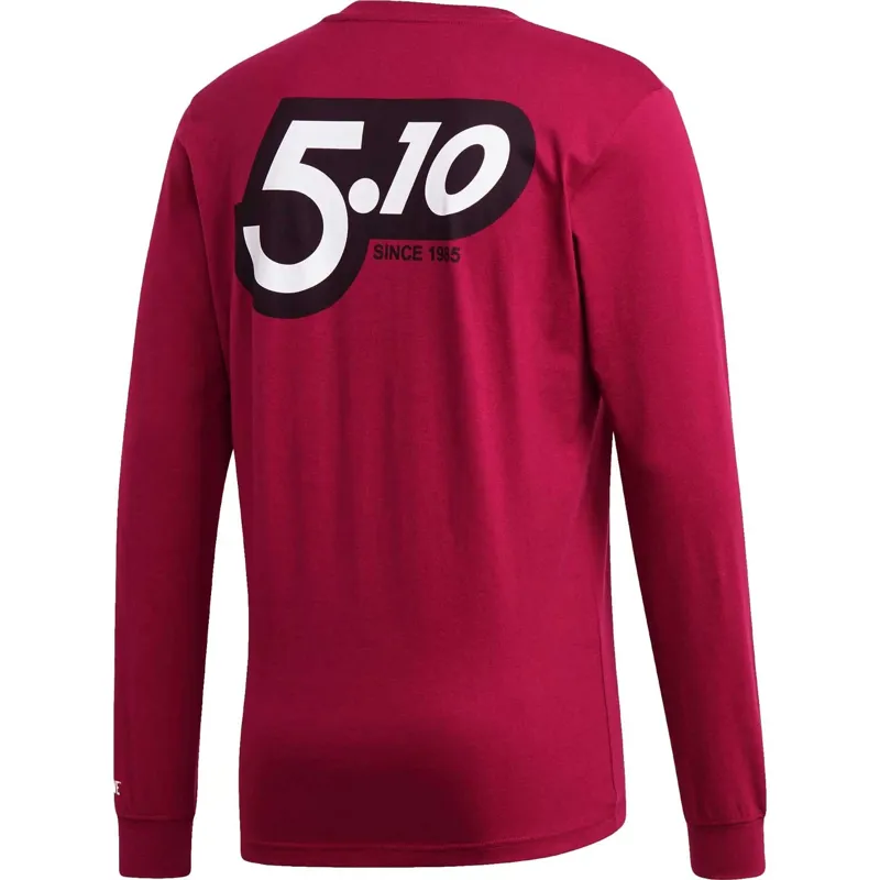 Five Ten GFX Longsleeve T-Shirt in Power Berry-1