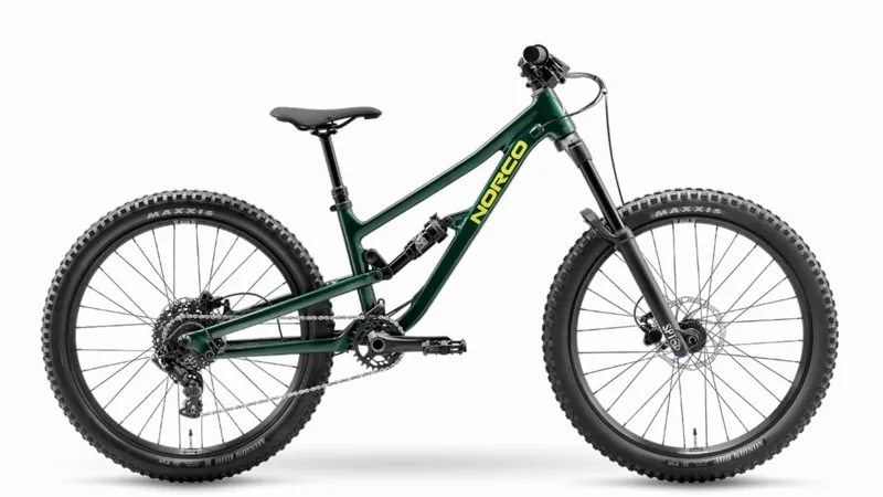 2026 Norco Fluid FS Youth Bike 24 in Dark Green 