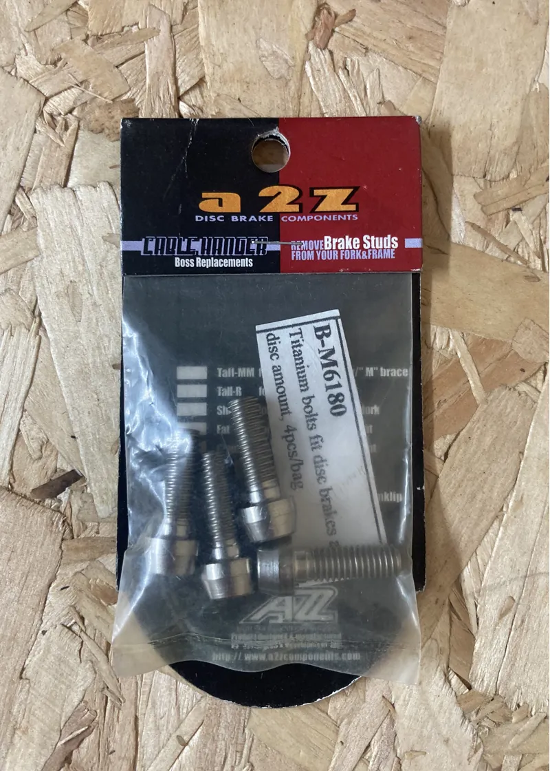 A2Z Titanium Disc Caliper Bolts M6 x 18 mm in Silver