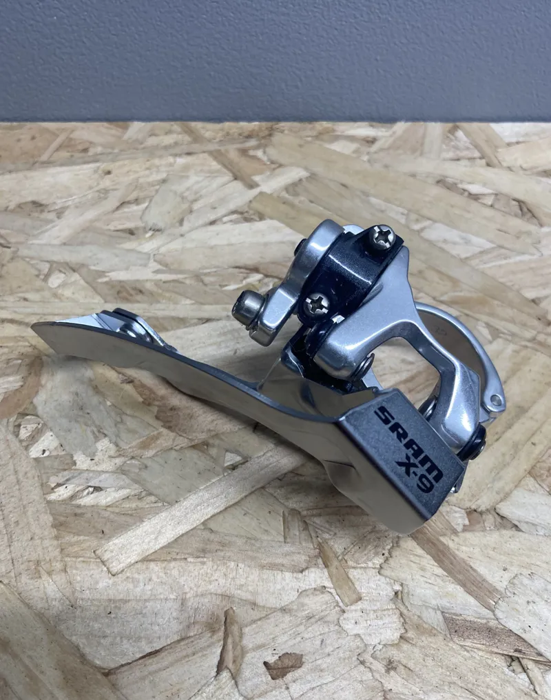 SRAM X9 Front Derailleur Low Clamp Top Pull 31.8mm 3x9 NOS in Silver-1