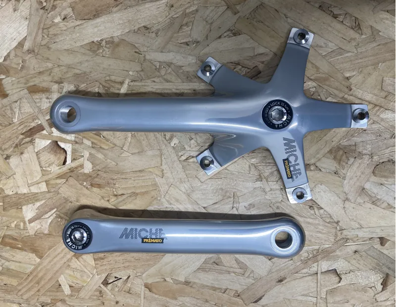 Miche Primato Track Crankset 165mm 135 BCD Retro in Silver-1