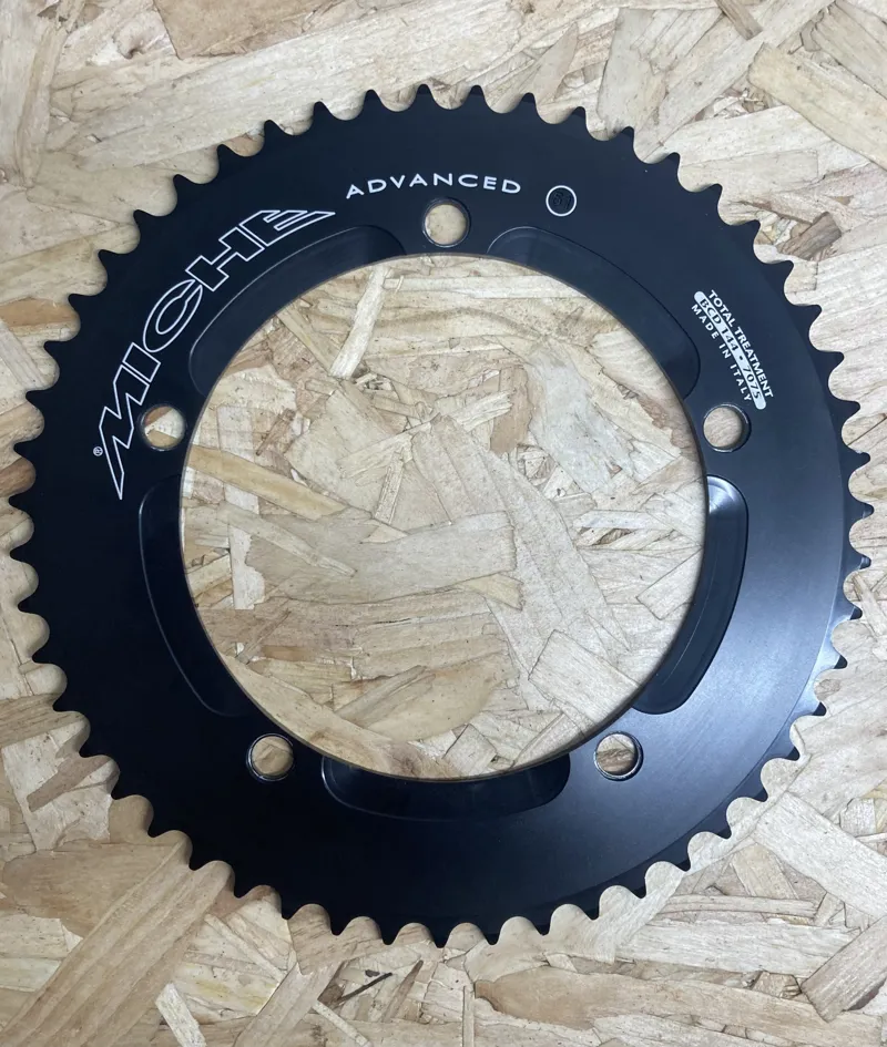 Miche Primato Advanced Pista Track Chainring 51T 144 BCD Retro in Black