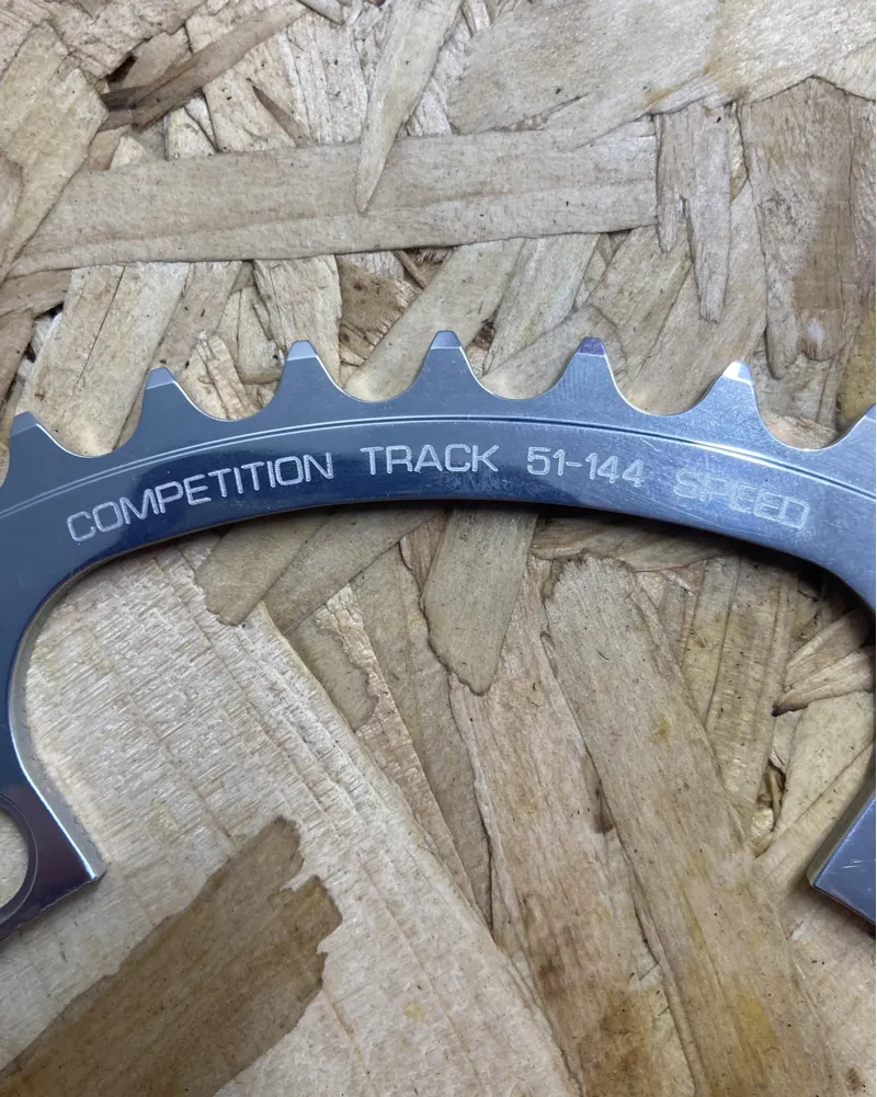 Specialities TA Competition Track Chainring 51T 144 NOS in Silver-1
