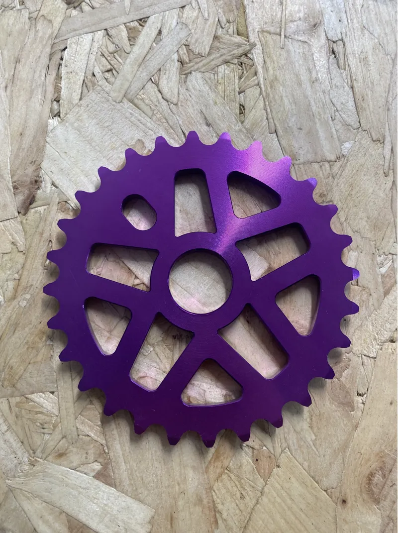 BMX 28T CNC Chainring Bolt on in Purple-1