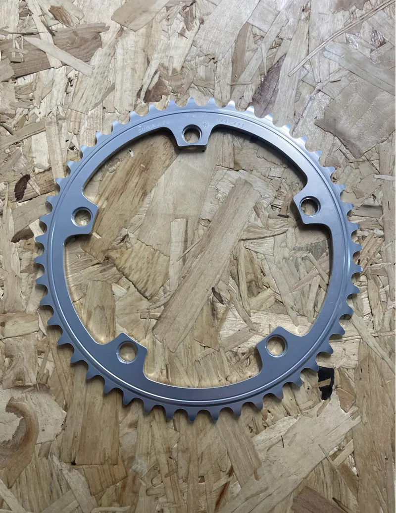 Sugino SG75 144BCD NJS Track Pista 47T Chainring NOS in Silver-1