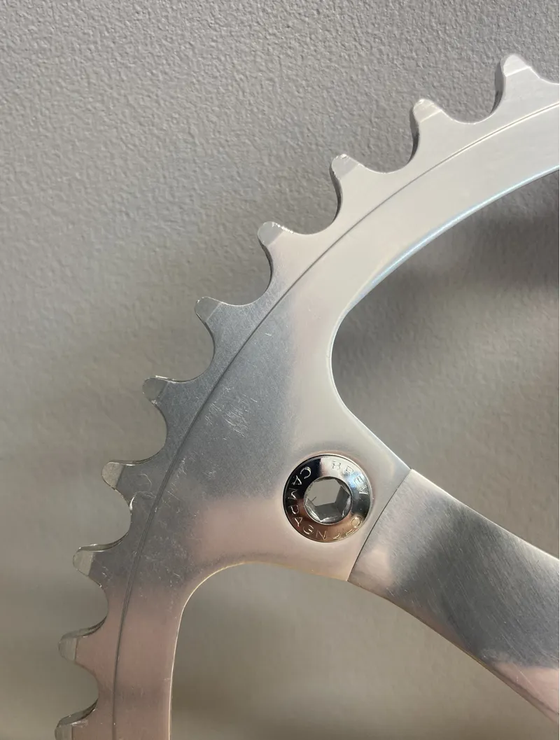 Campagnolo Record Pista Track Crankset 1980's 165mm 49T in Silver-4