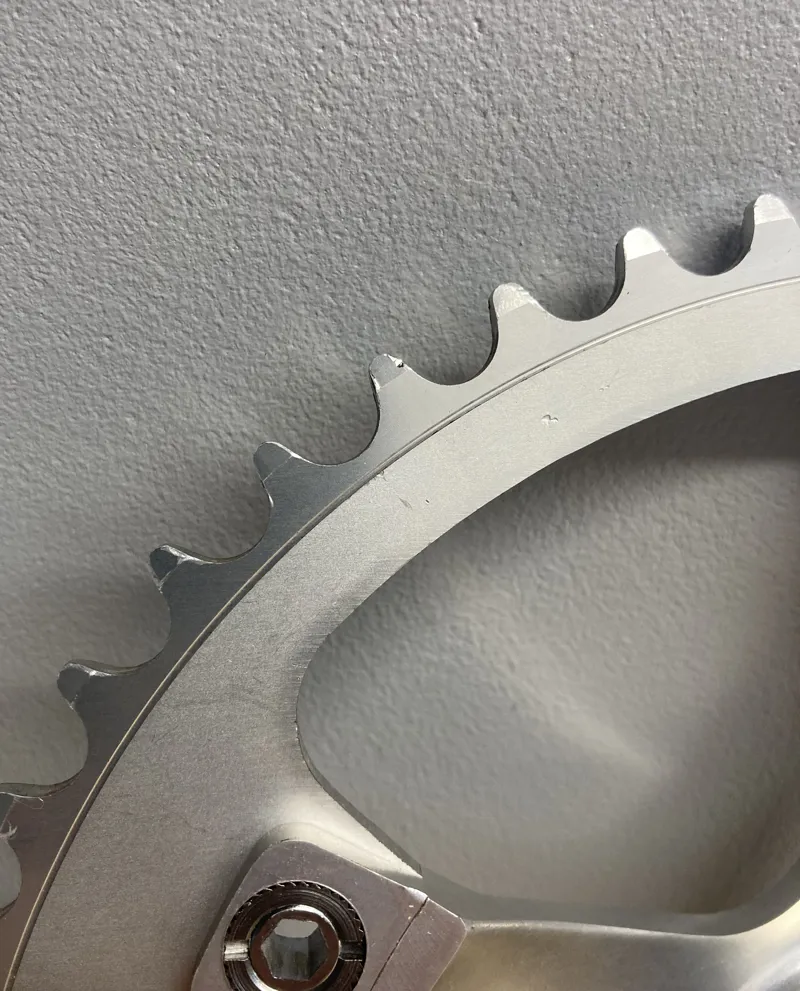 Campagnolo Record Pista Track Crankset 1980's 165mm 49T in Silver-10