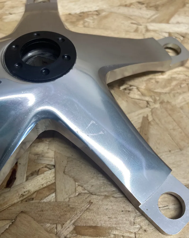 Miche Primato Driveside Crank 144BCD 5 Arm 170mm Retro in Silver-4