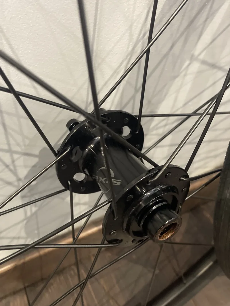 Specialized AXIS Sport Disc Thru Axle Allez Wheelset 700x30c inc Tyres in Black-4