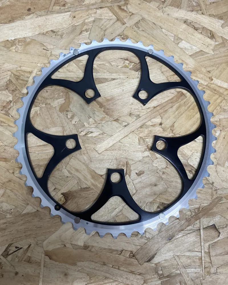 Specialities TA Compact Chainring 50T 94mm BCD 5 arm 9 Speed Retro in Black-2