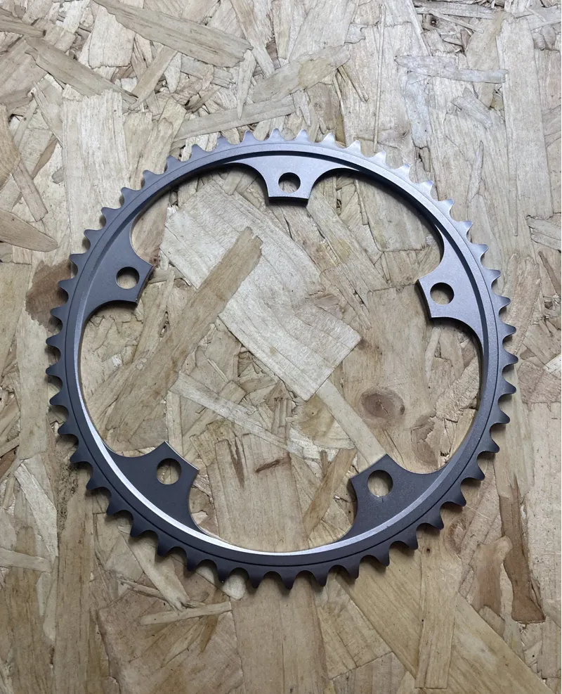 Shimano FC-7710 Dura-Ace Track Chainring 48T 1/2 x 1/8 inch in Silver-1
