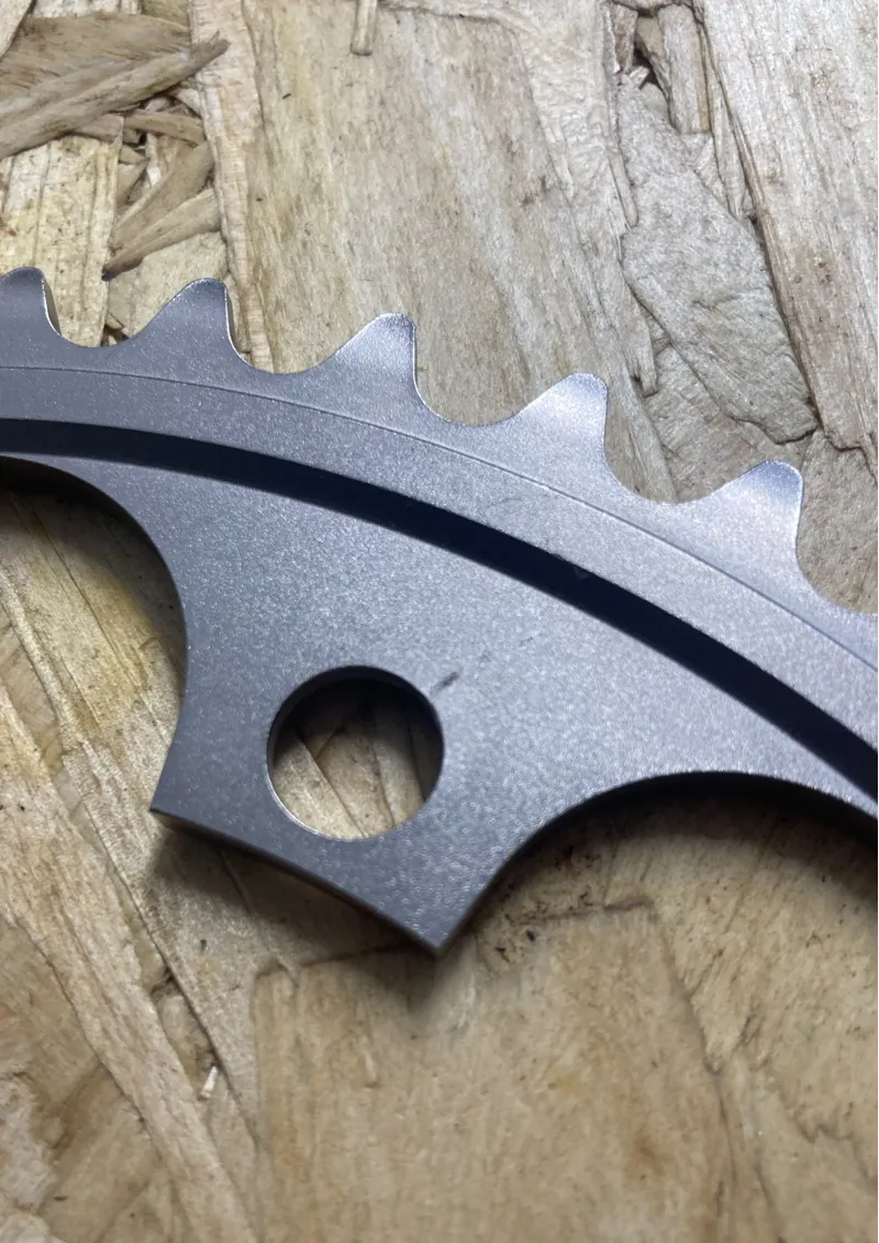 Shimano FC-7710 Dura-Ace Track Chainring 48T 1/2 x 1/8 inch in Silver-2