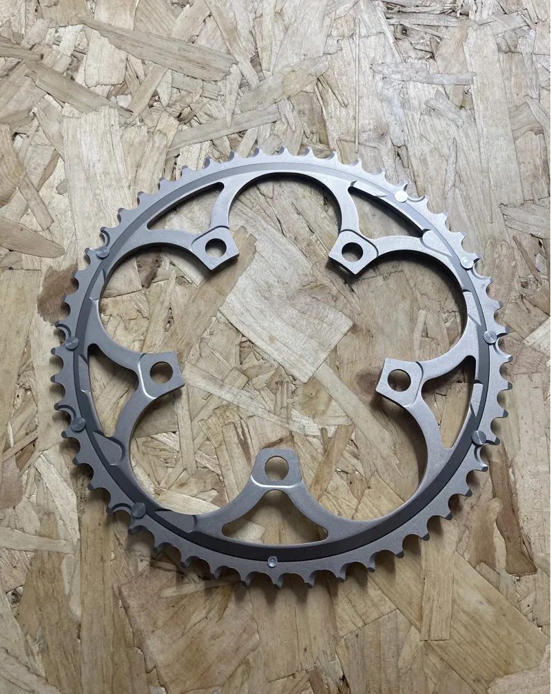 Campagnolo Record/Chorus CT EPS 10 Speed Outer Chainring FC-RE250 50T NOS in Titanium-1