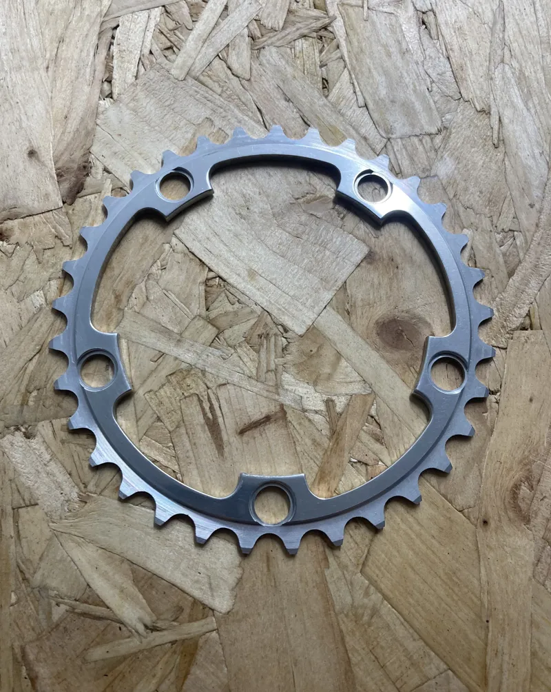 Specialities TA Zephyr Inner Chainring 33T 110 BCD 5 Arm Retro in Silver-1