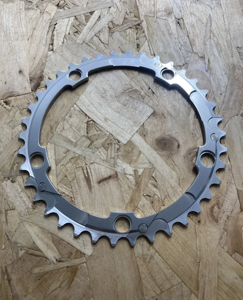 Specialities TA Alize Inner Chainring 38T 130 BCD 5 Arm Retro in Silver-1