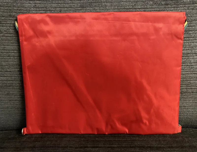 Brian Rourke Musette Bag in Fluo Yellow/Red-2