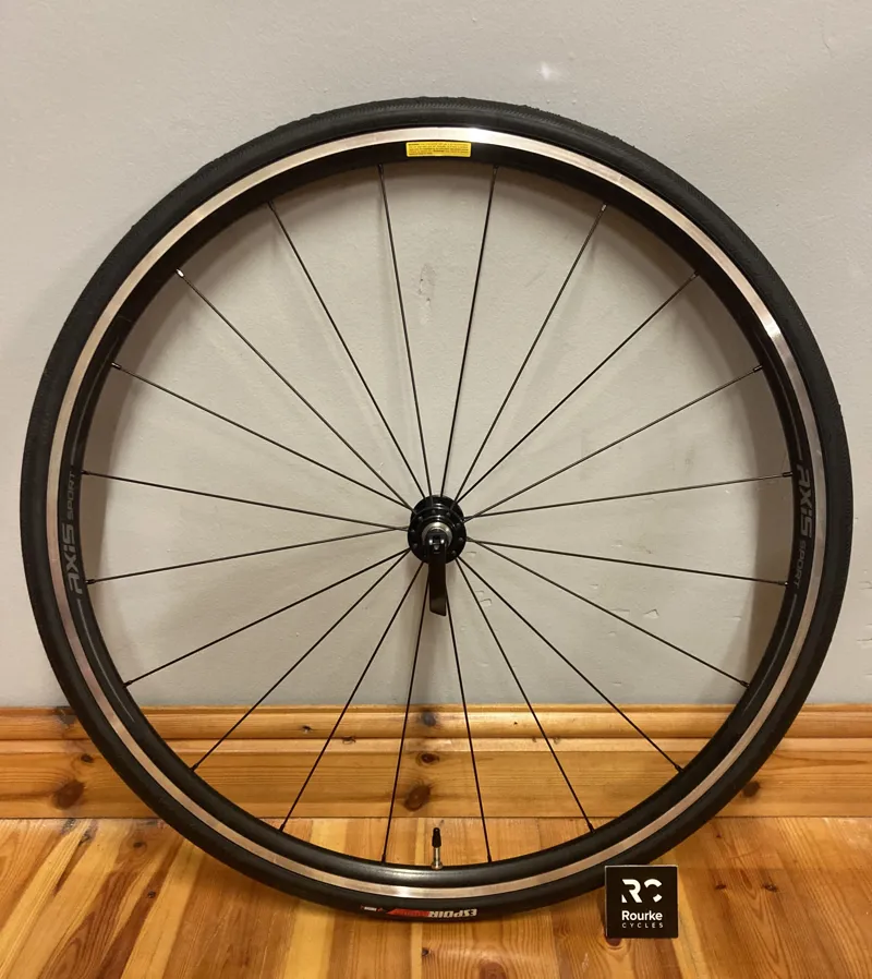 Specialized Allez Axis Sport Front Wheel inc 700 x 25C Espoir Sport Tyre and Skewer in Black