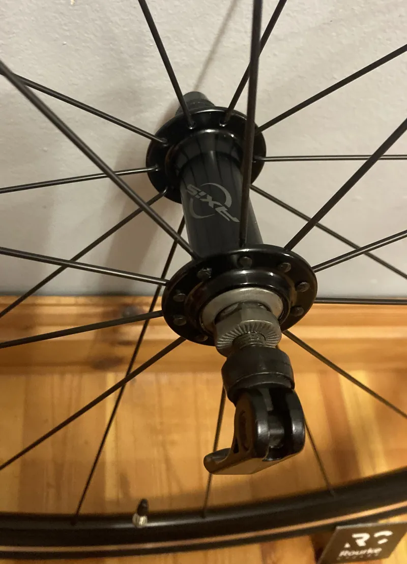 Specialized Allez Axis Sport Front Wheel inc 700 x 25C Espoir Sport Tyre and Skewer in Black-1