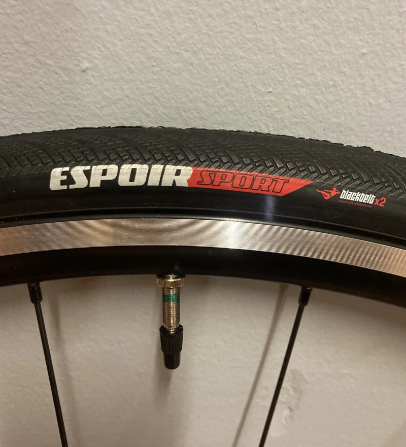 Specialized Allez Axis Sport Front Wheel inc 700 x 25C Espoir Sport Tyre and Skewer in Black-3