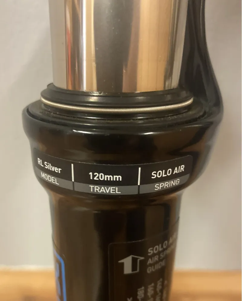 RockShox Recon RL Silver Solo Air Suspension Fork 120mm 27.5 15x100 Tapered-6