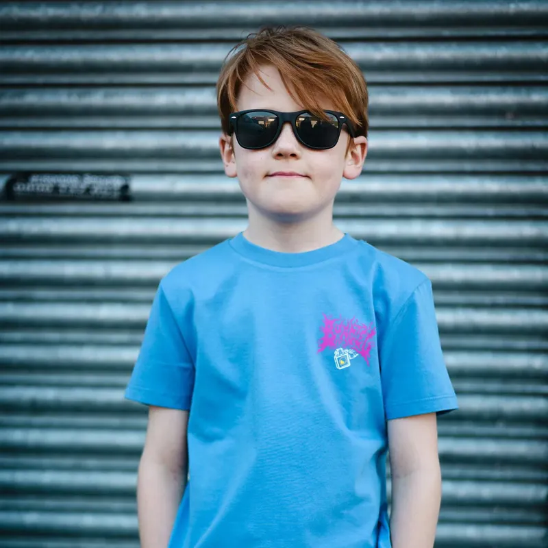 Burgtec Youth Keep It Lit T-Shirt in Blue