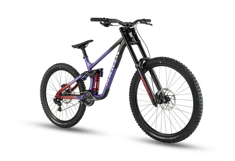 Marin Quake Downhill Bike in Purple and Red-2