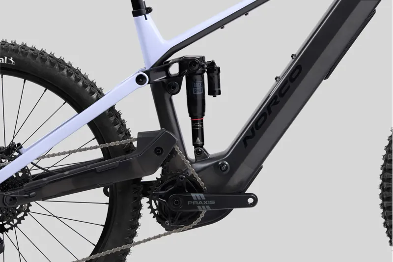 Norco Sight VLT C3 Mullet EBike in Black/White-1