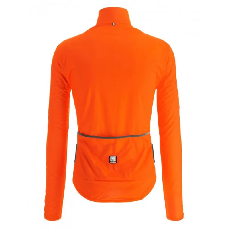 Santini AW Nebula Puro Windbreaker in Fluo Orange-2