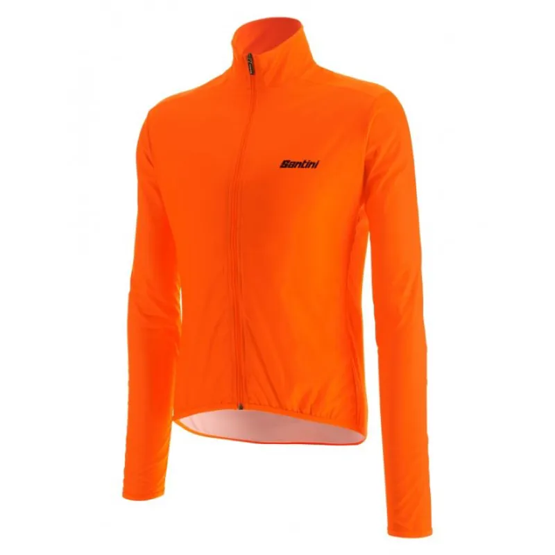 Santini AW Nebula Puro Windbreaker in Fluo Orange-1