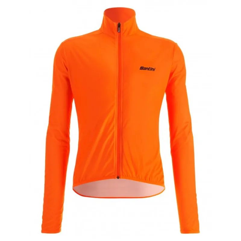 Santini AW Nebula Puro Windbreaker in Fluo Orange