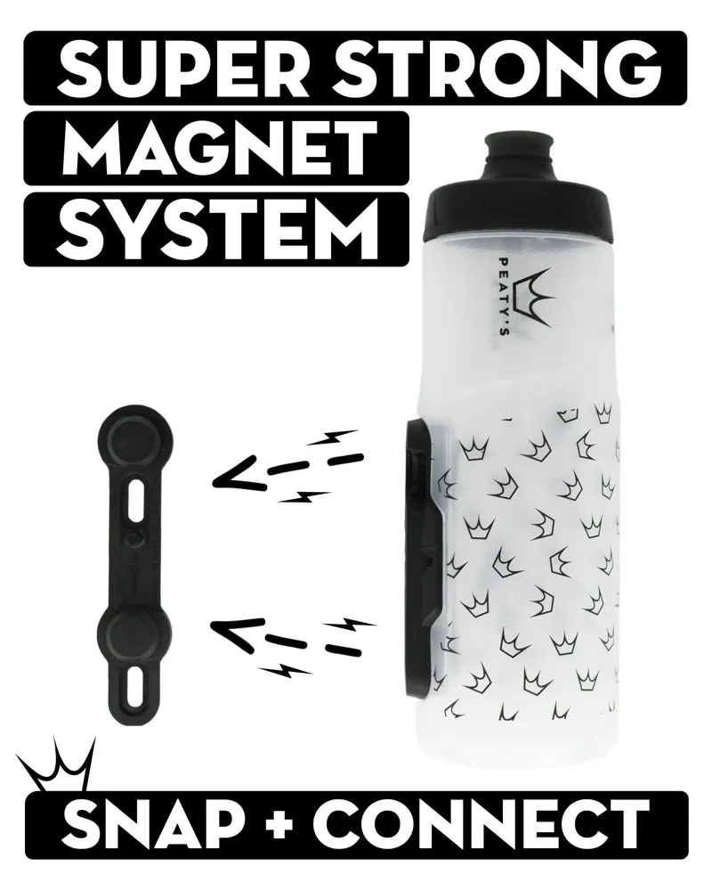 Peaty's x Fidlock Lockin Bottle System 600ml in Crown/Clear-2