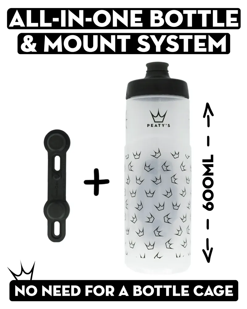 Peaty's x Fidlock Lockin Bottle System 600ml in Crown/Clear-5