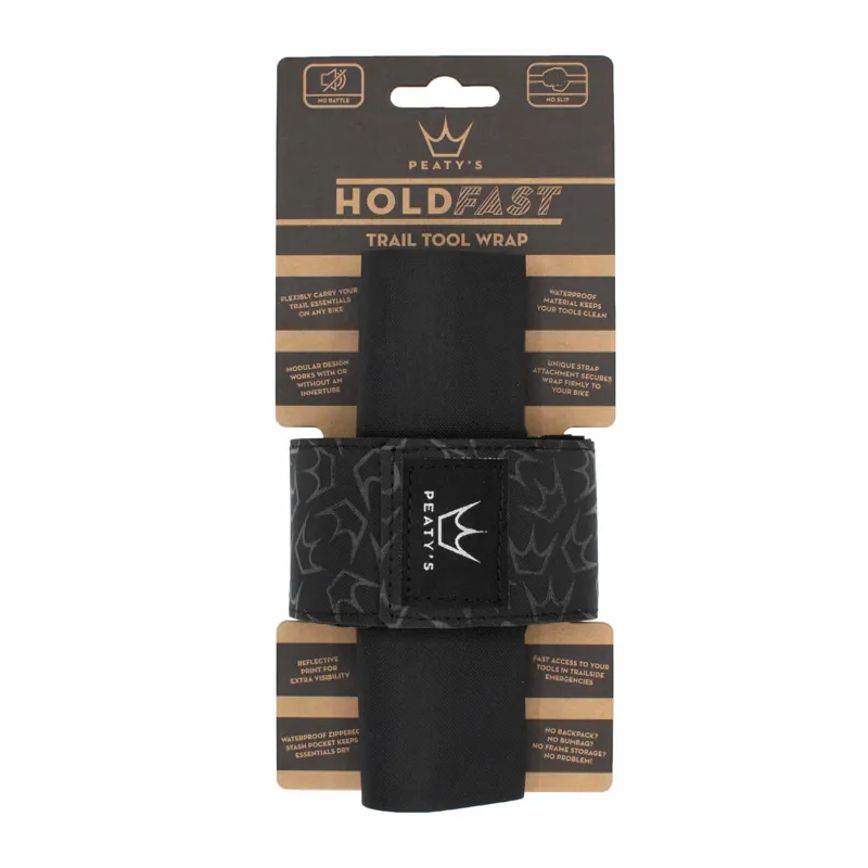 Peaty's HoldFast Trail Tool Wrap in Nightrider Black
