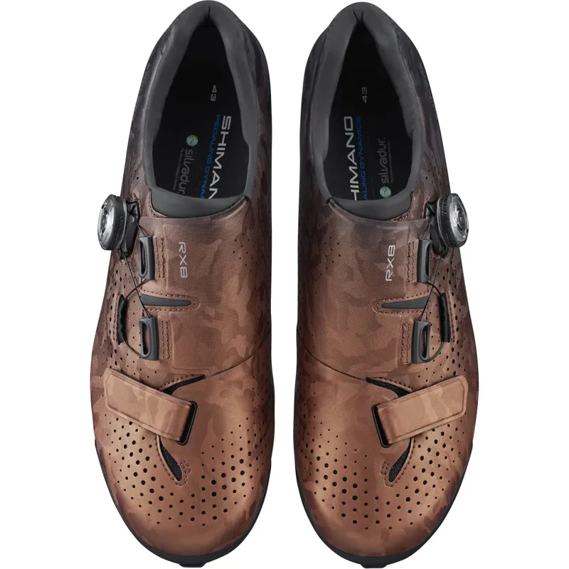 Shimano RX800 Gravel Shoes Size 42 in Bronze-4