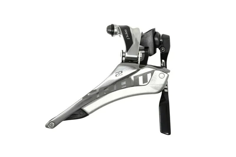 SRAM Red 22 Front Derailleur Braze On Yaw w/Chain Spotter in Silver