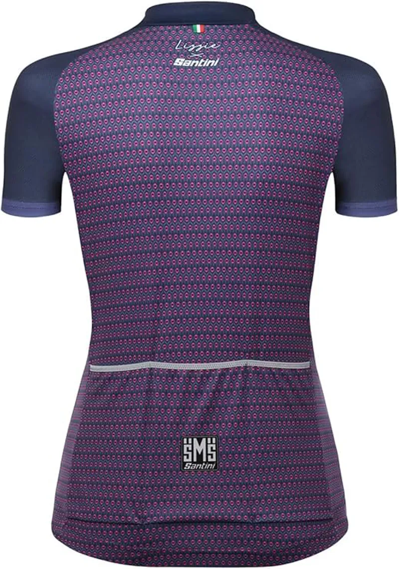 Santini Ritmo Womens SS Jersey Medium in Nautica Blue-2