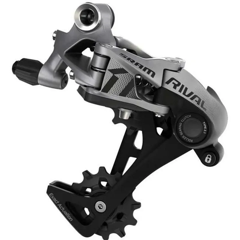 SRAM Rival 1 Rear Derailleur Long Cage 11 spd Type 2.1 in Black/Silver