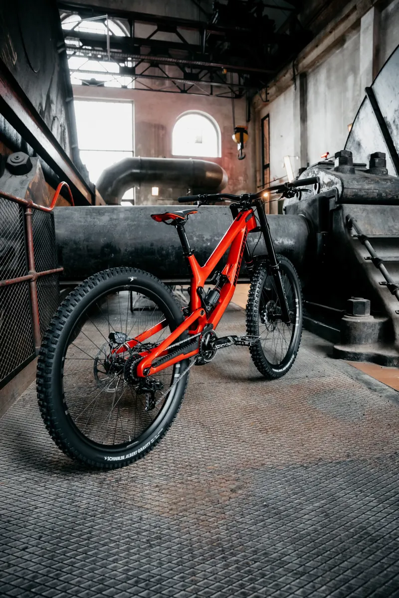 Nukeproof Dissent Carbon Pro 297 GX DH7 Downhill Bike In Red-6