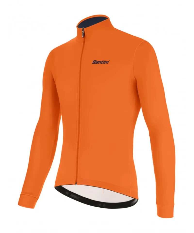 Santini Colore Winter Long Sleeve Jersey in Orange-1