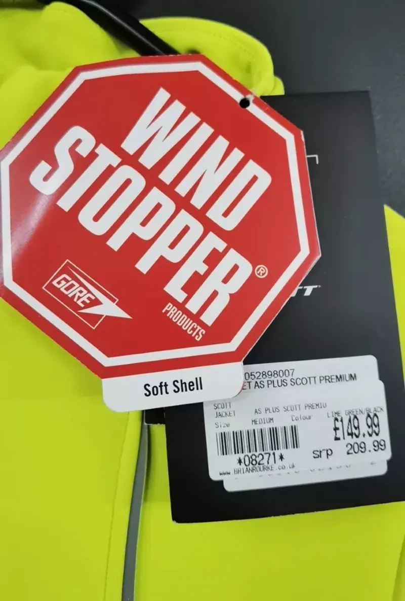 Scott AS Plus Premium Jacket Medium in Lime Green/Black-3