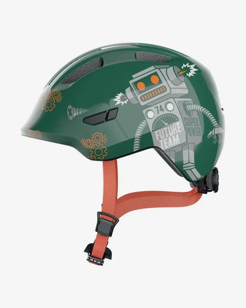 ABUS Smiley 3.0 Kids Robo Helmet Small in Green