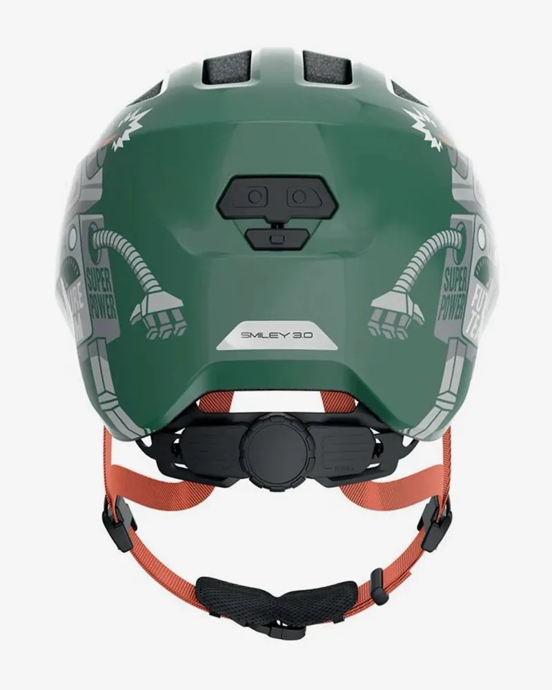 ABUS Smiley 3.0 Kids Robo Helmet Medium in Green -3