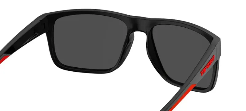 Tifosi Swick Single Lens Sunglasses in Satin Black/Crimson/Smoke Red -3