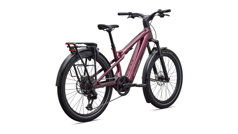 Specialized Turbo Vado 3 X 5.0 eHybrid Bike in Gloss Bordeaux Metallic/Sandstone -2