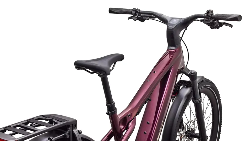 Specialized Turbo Vado 3 X 5.0 eHybrid Bike in Gloss Bordeaux Metallic/Sandstone -3