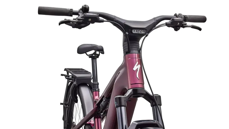 Specialized Turbo Vado 3 X 5.0 eHybrid Bike in Gloss Bordeaux Metallic/Sandstone -4