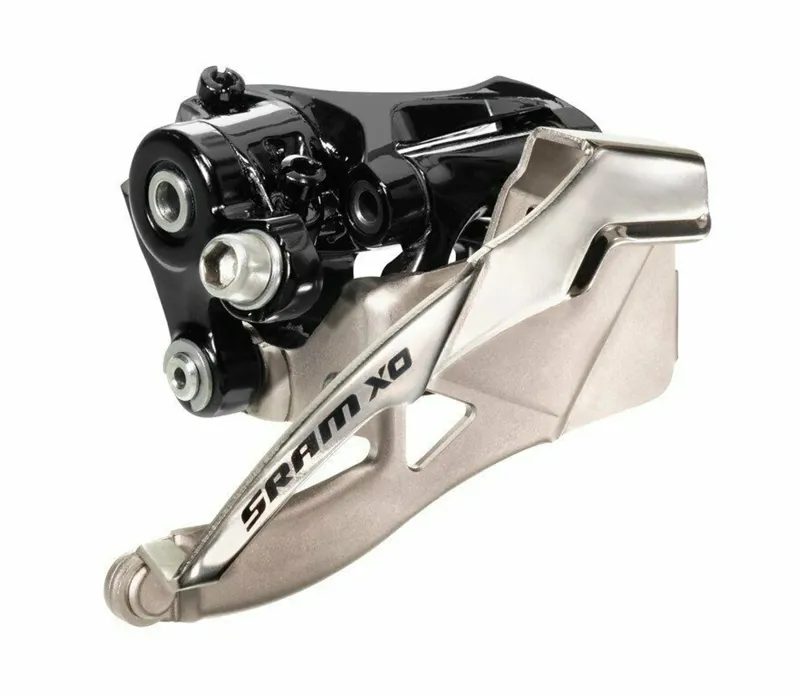 SRAM X0 Front Derailleur 2x10 Low Clamp 31.8-34.9mm Top Pull in Black/Silver